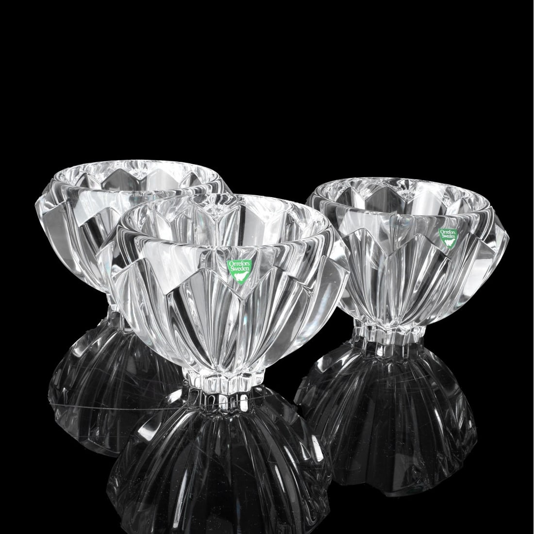 Three Orrefors Crystal Bowls (1 of 6)