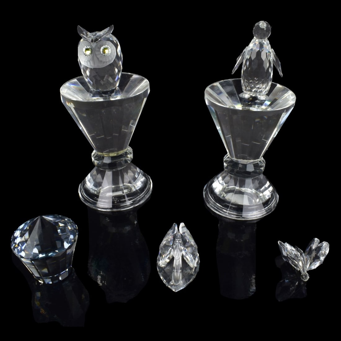 Seven Vintage Swarovski Crystal Tableware (1 of 4)
