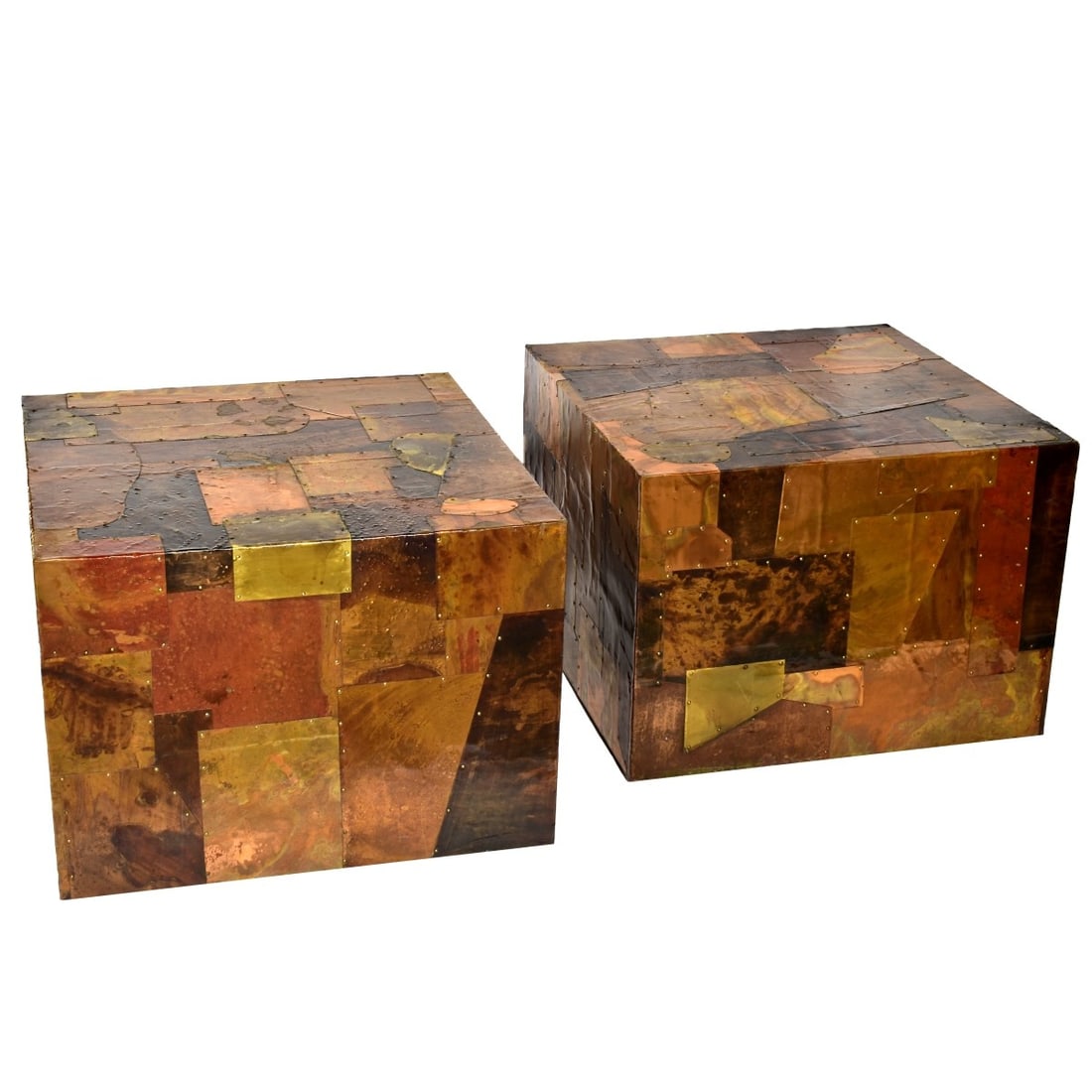 Pair of Paul Evans Style Side Tables (1 of 5)