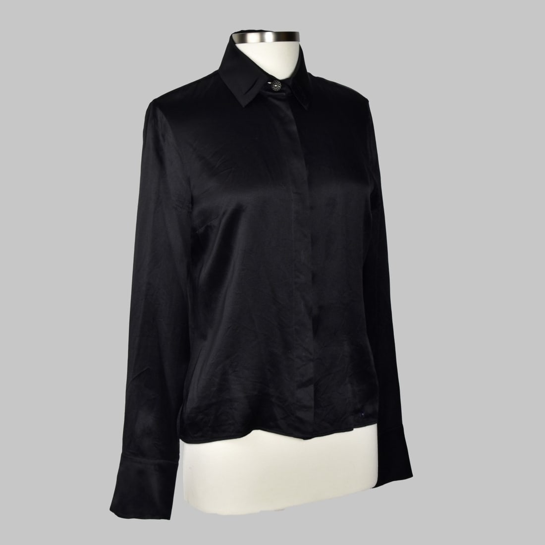 Chanel Black Silk Blouse (1 of 7)