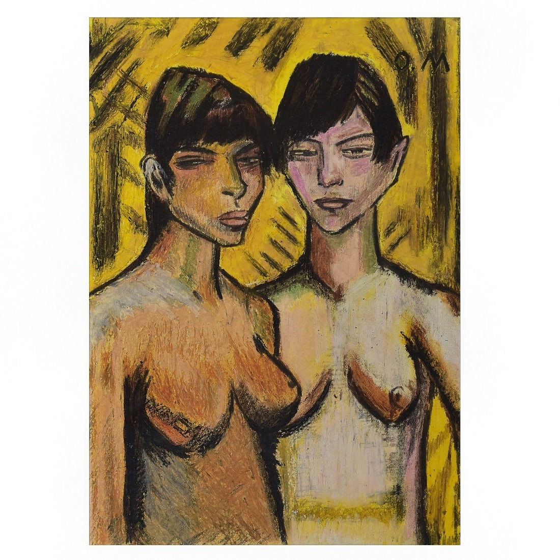 Attributed: Otto Mueller (German 1874-1930) Pastel (1 of 5)