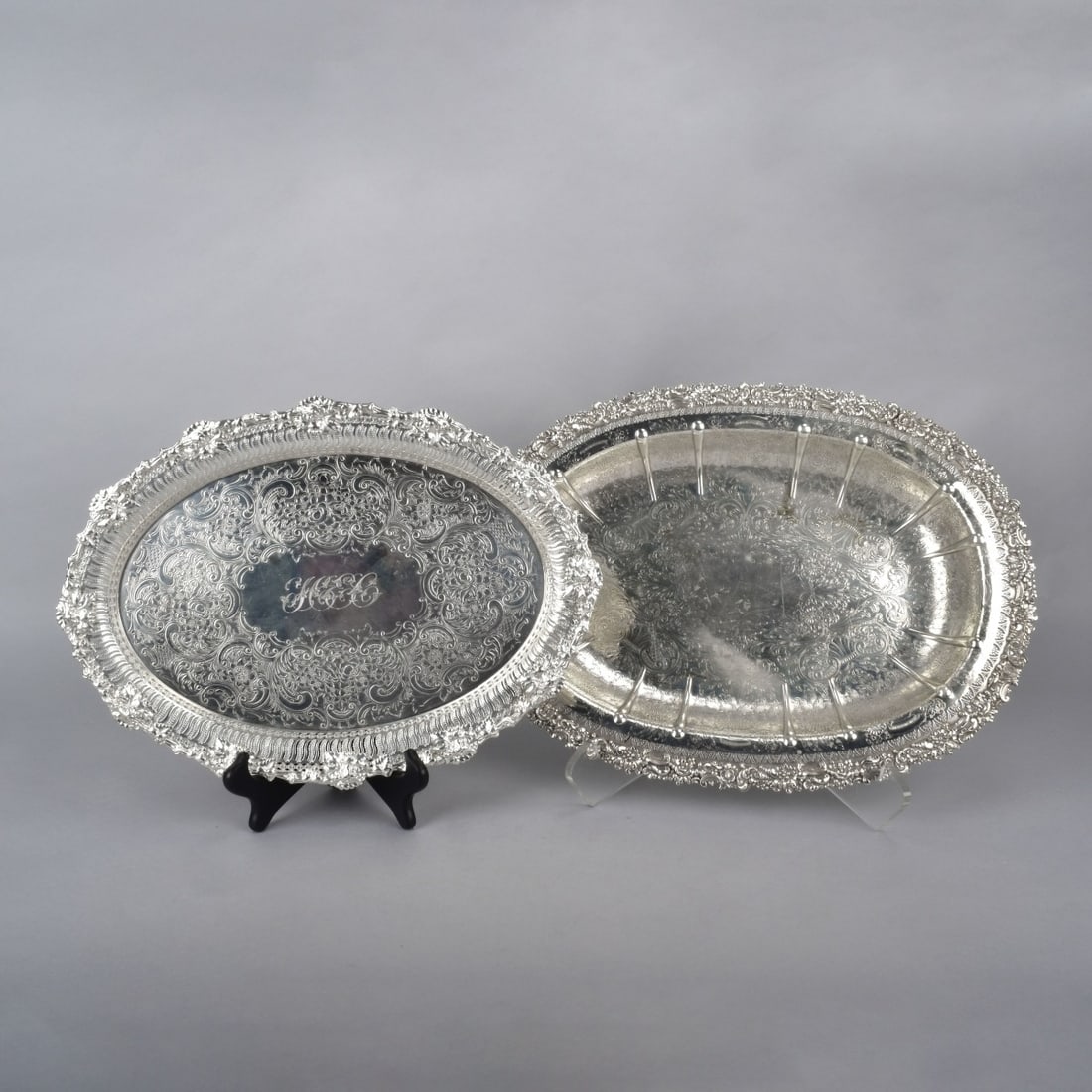 Two Ellis Barker Silver Plated Serving Trays (1 of 7)