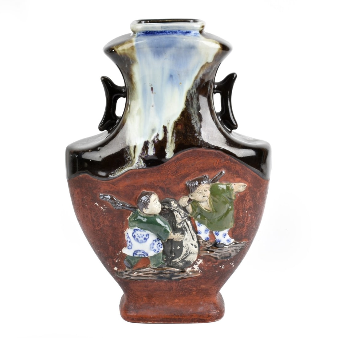 Antique Japanese Sumida Gawa Vase (1 of 5)