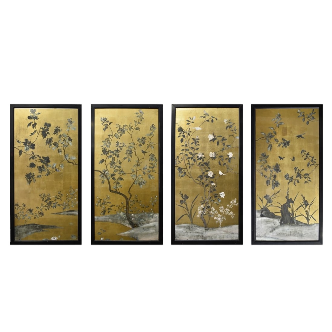 Four Japanese Framed Panels (1 of 6)