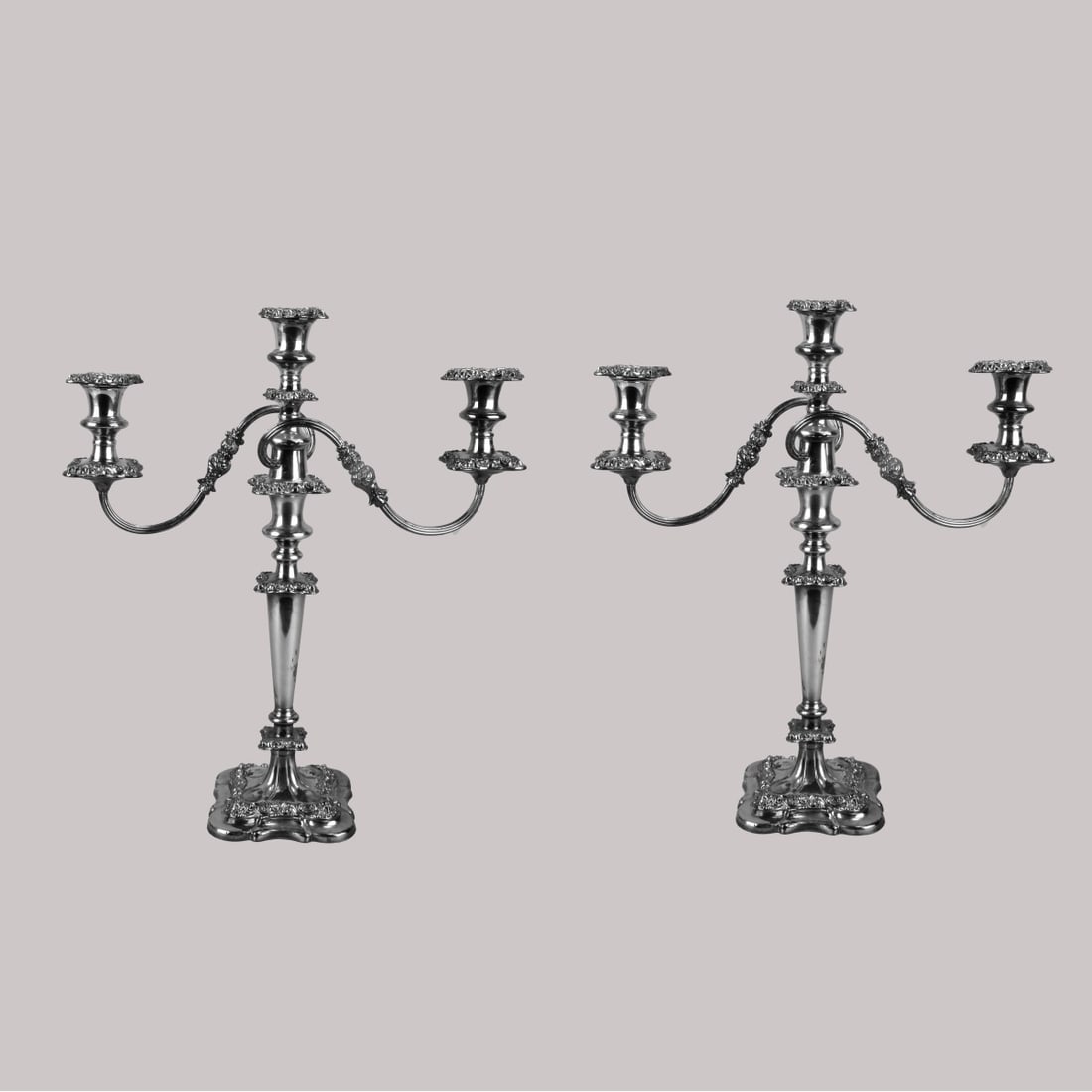 Pr. Ornate Candelabra Silverplate (1 of 5)