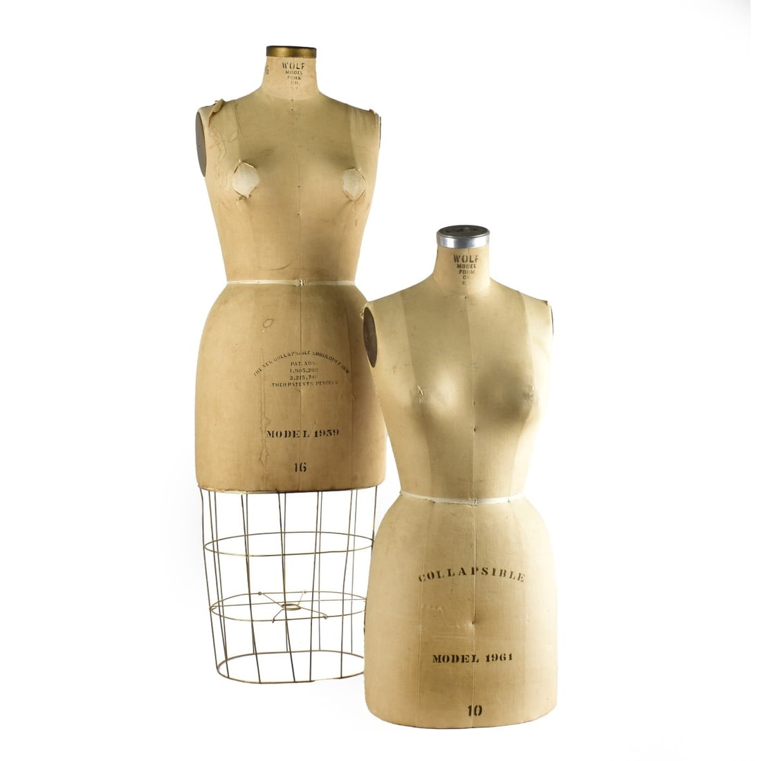 Two (2) Vintage Mannequin Torso Dress Forms (1 of 3)