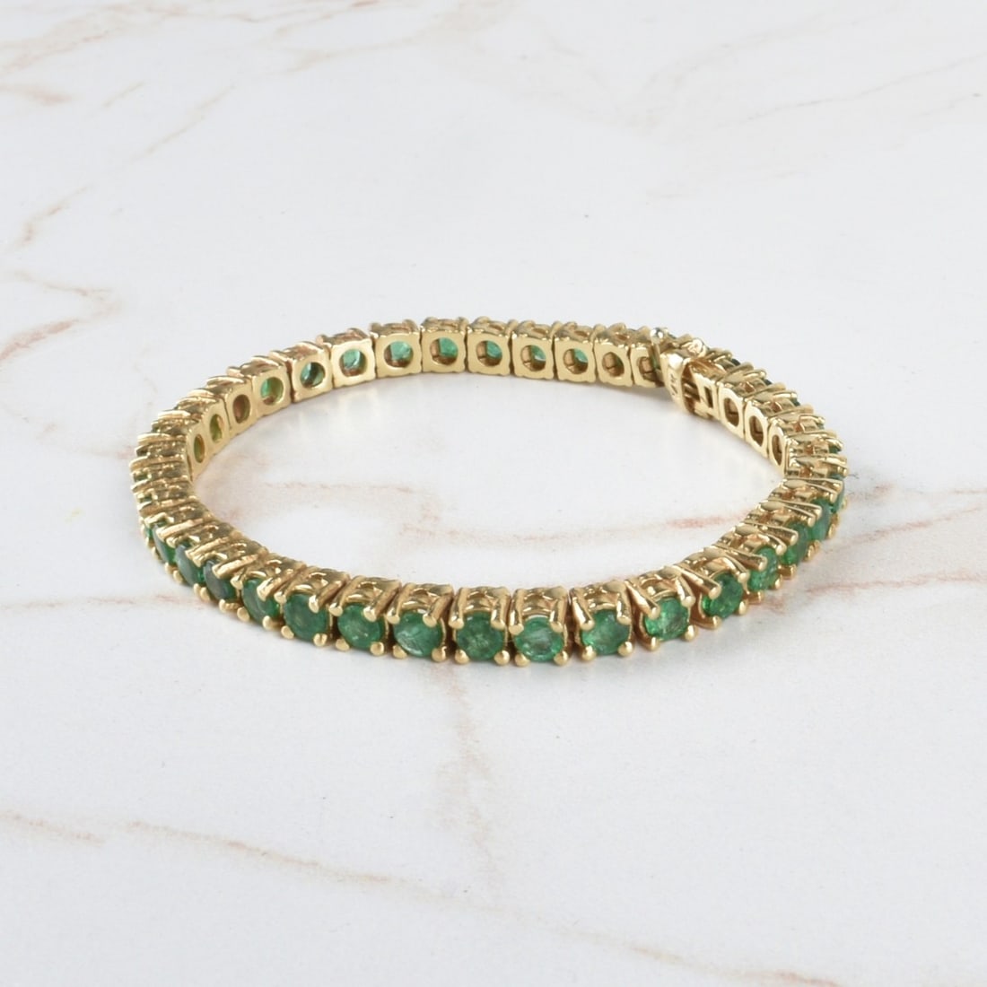 Emerald and 14K Bracelet (1 of 4)