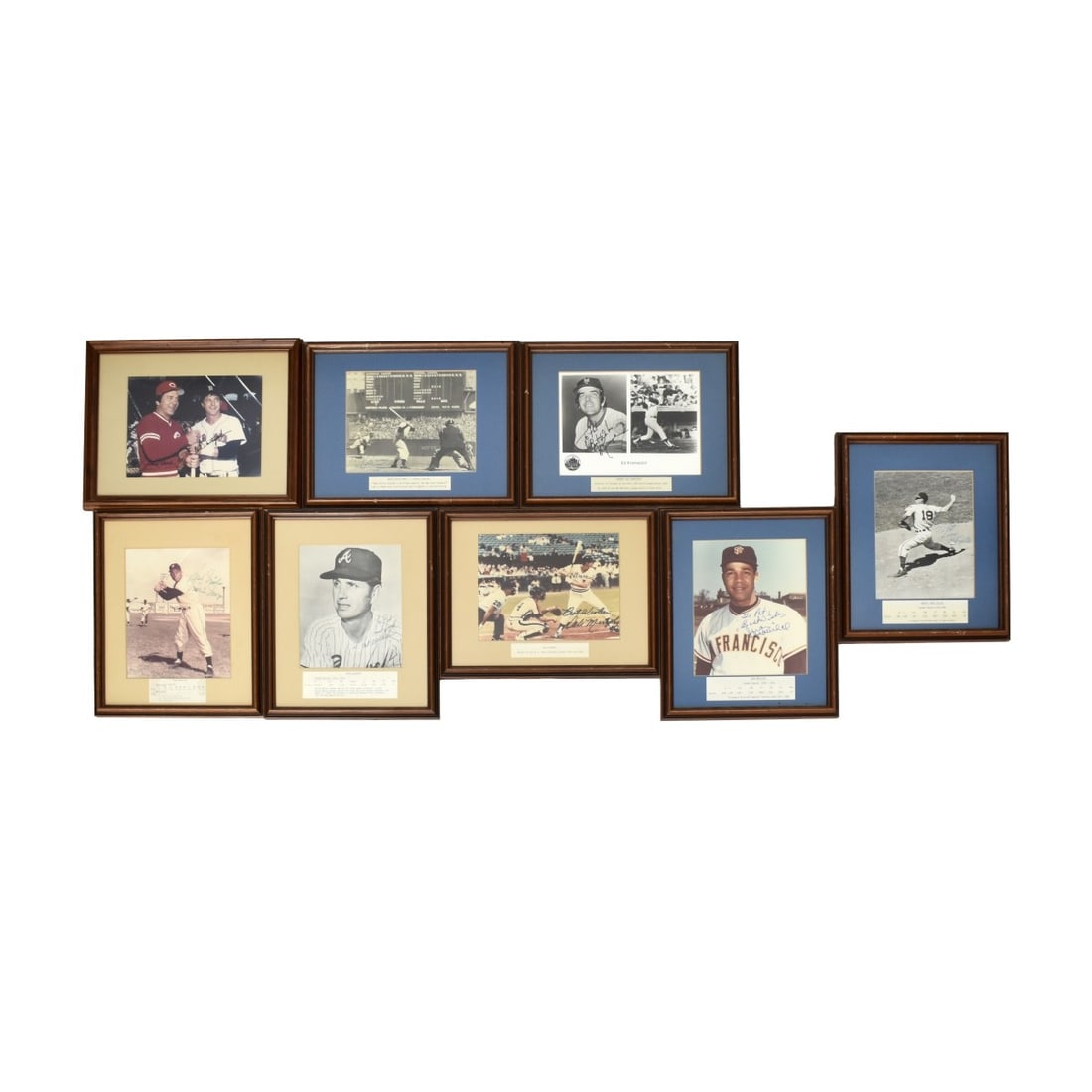 Autographed Baseball Photographs Eight (8) (1 of 5)