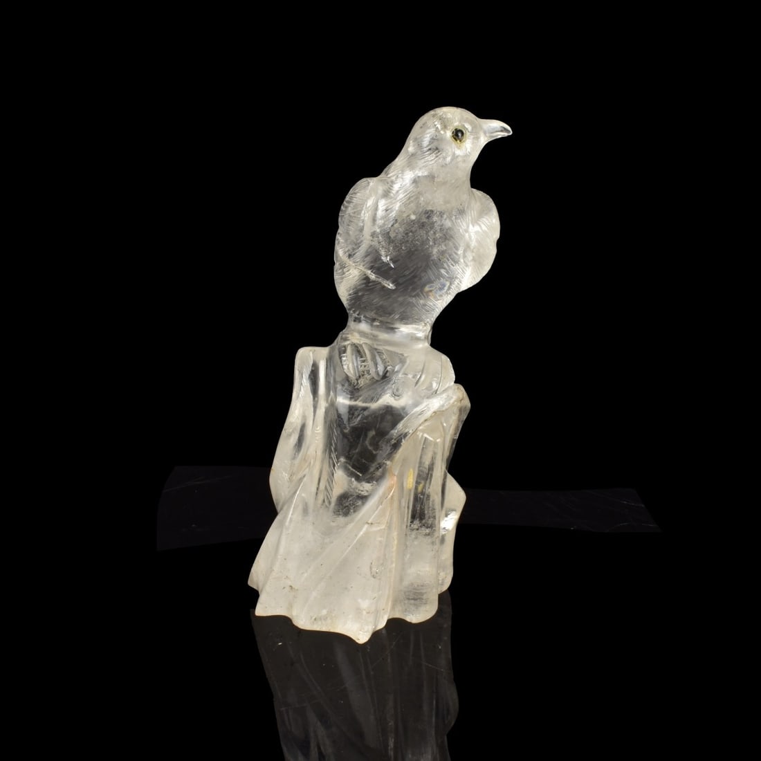 Chinese Rock Crystal Bird Figurine (1 of 5)