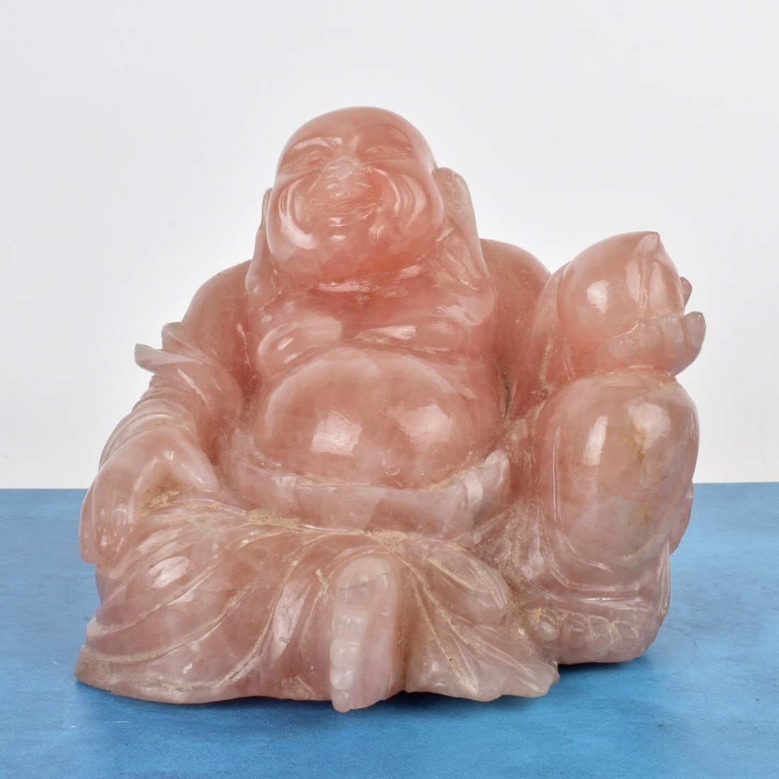 Chinese Rose Quartz Buddha (1 of 4)