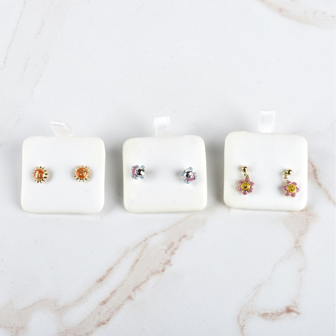 Fu Foo Enamel and 14K Earrings (1 of 4)