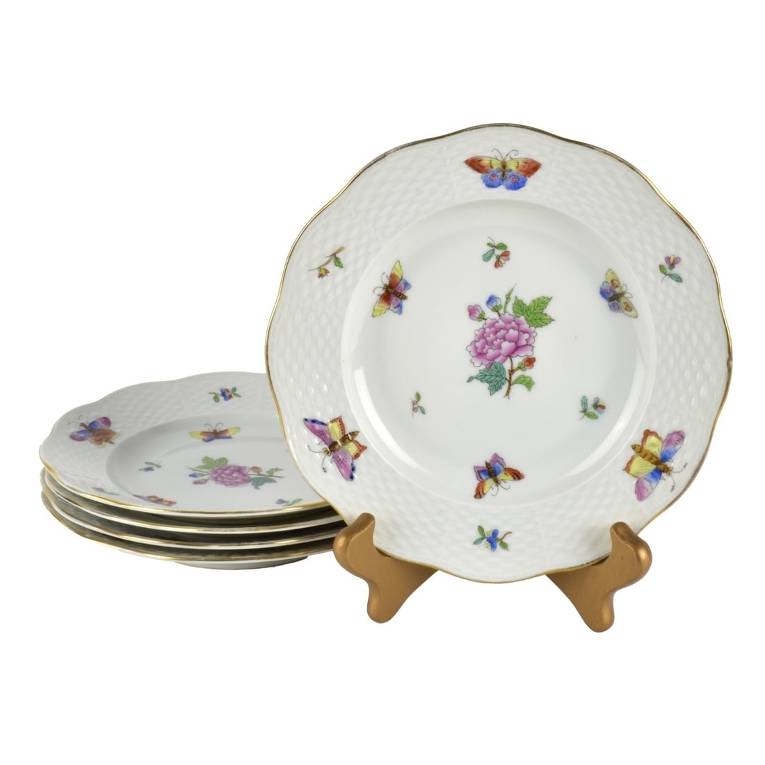 Five (5) Herend China Plates (1 of 5)