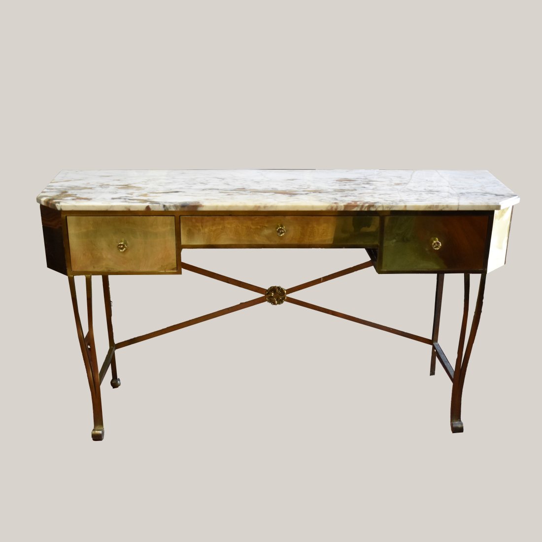Mid Century Neoclassical Style Console Table (1 of 7)