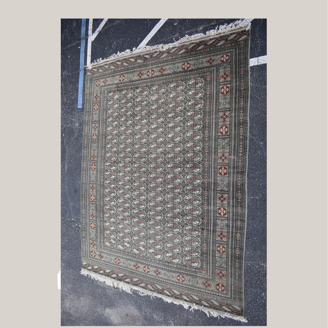 Antique Bokara Wool Oriental Rug (1 of 5)