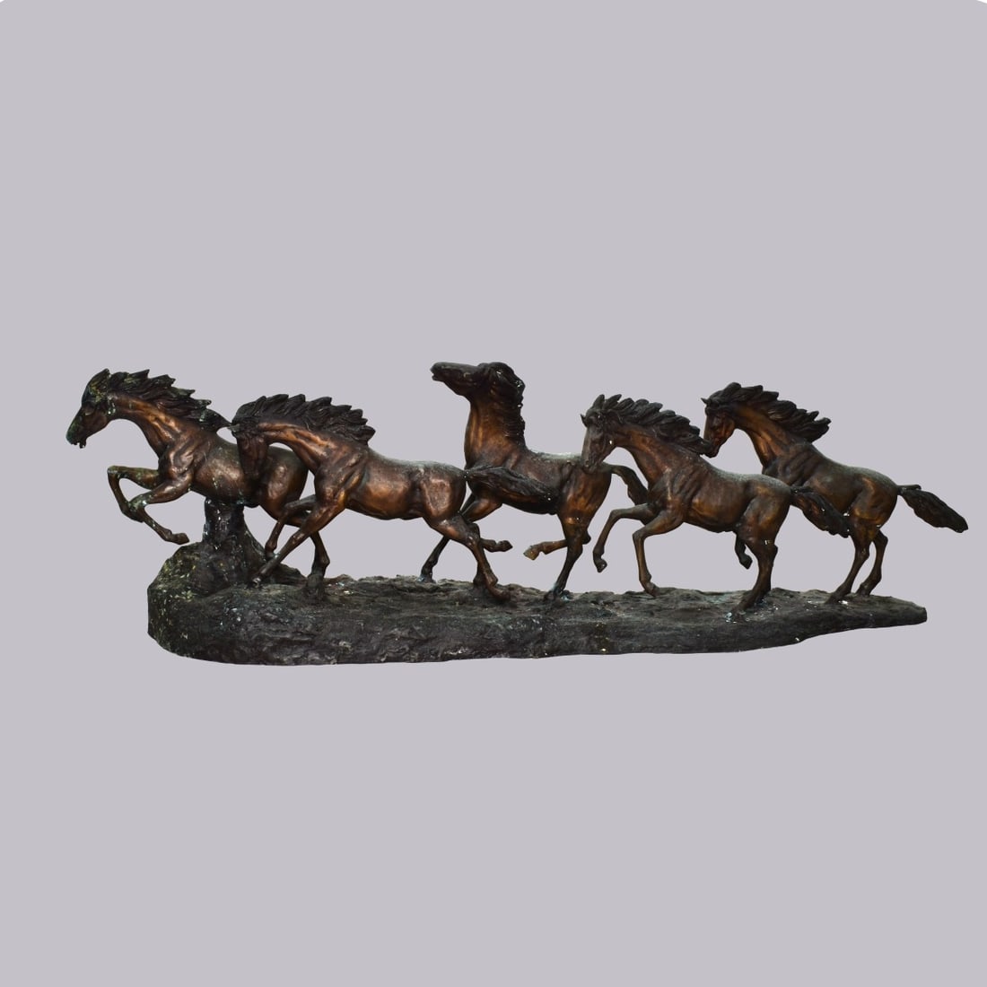 Palace Size Bronze of Stampeding Horses (1 of 3)
