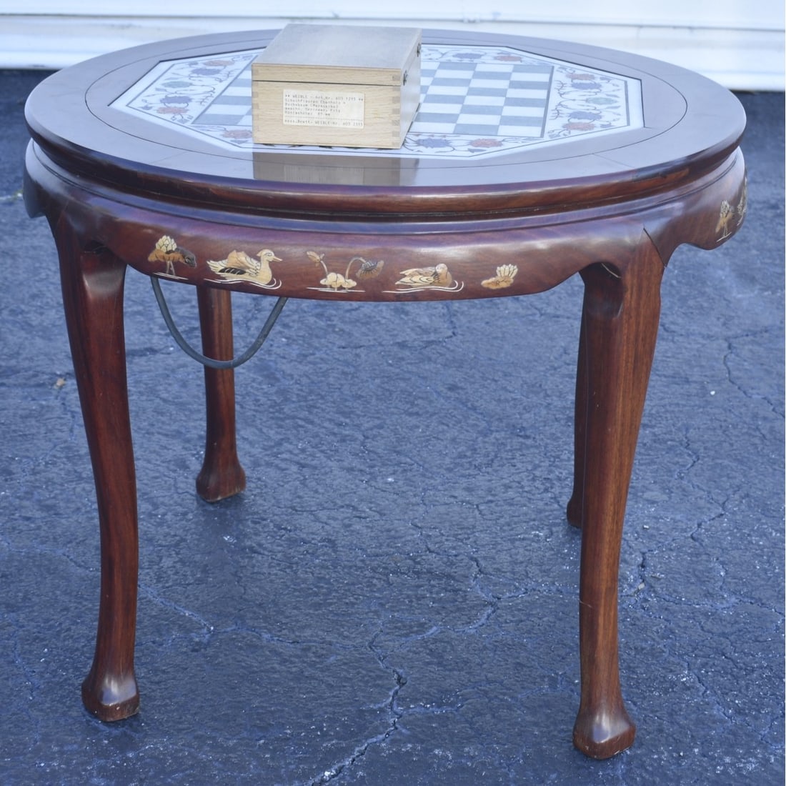 Mid Century Pietra Dura Game Table (1 of 6)