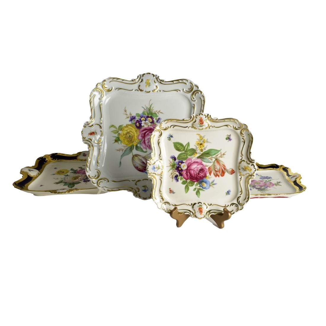 Vintage Lindner Bavarian Porcelain Plates (1 of 6)