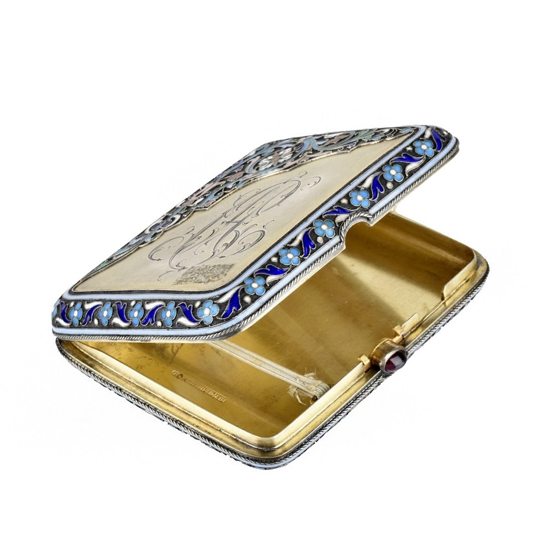 Nemirov Kolodkin, Russian Enamel Silver Case (1 of 6)