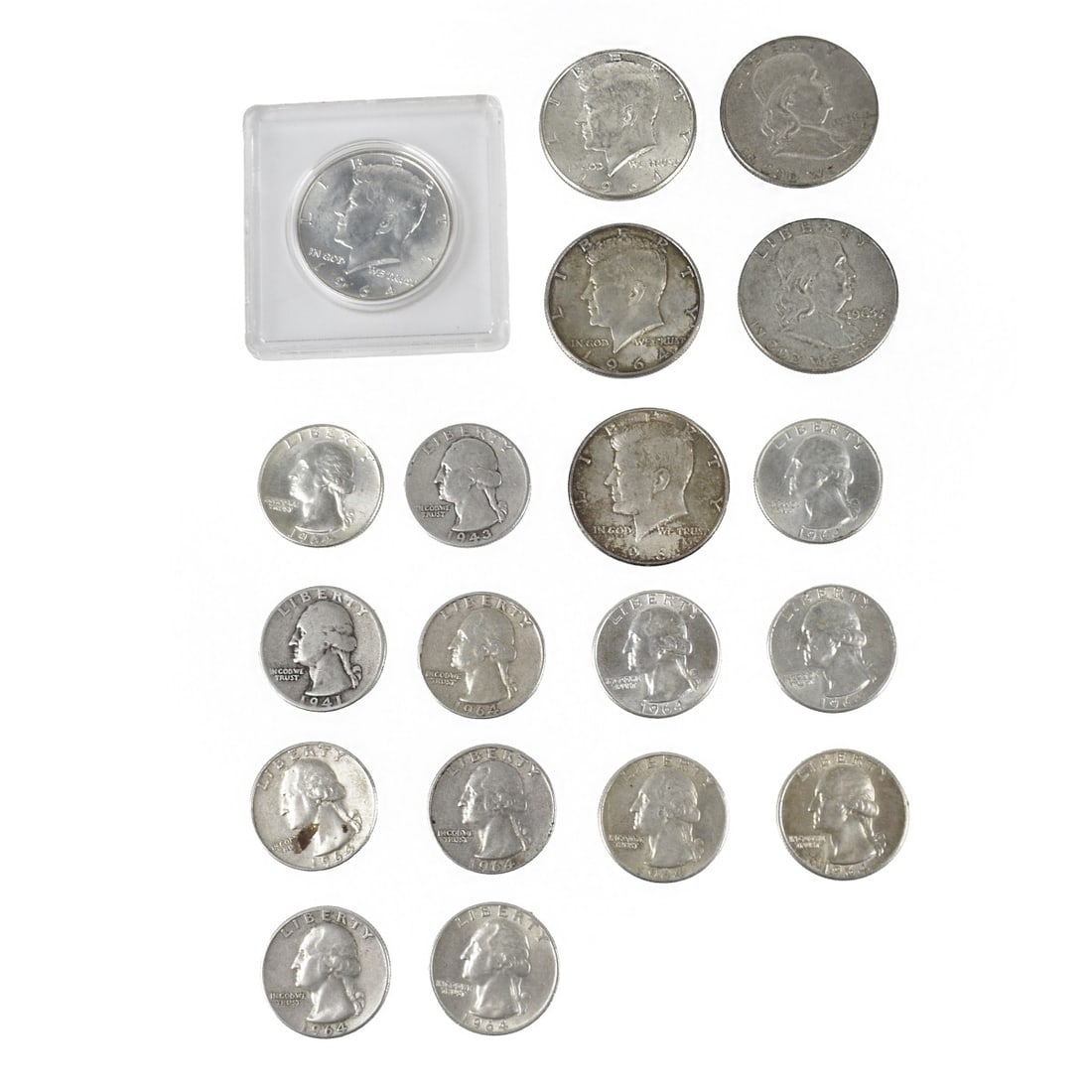 US Silver Half Dollars and Quarters (1 of 2)