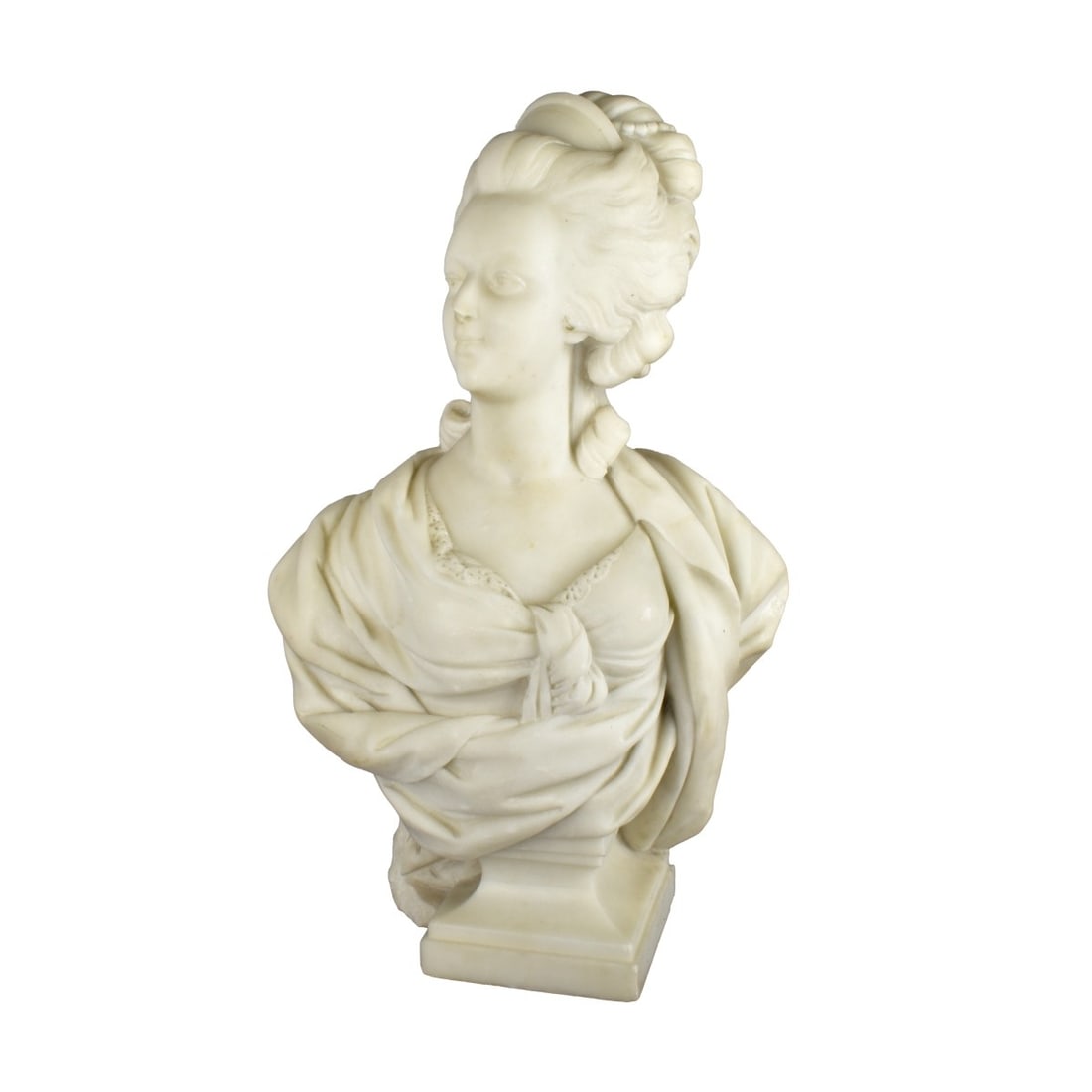 Antique Carved Marble Bust (1 of 7)