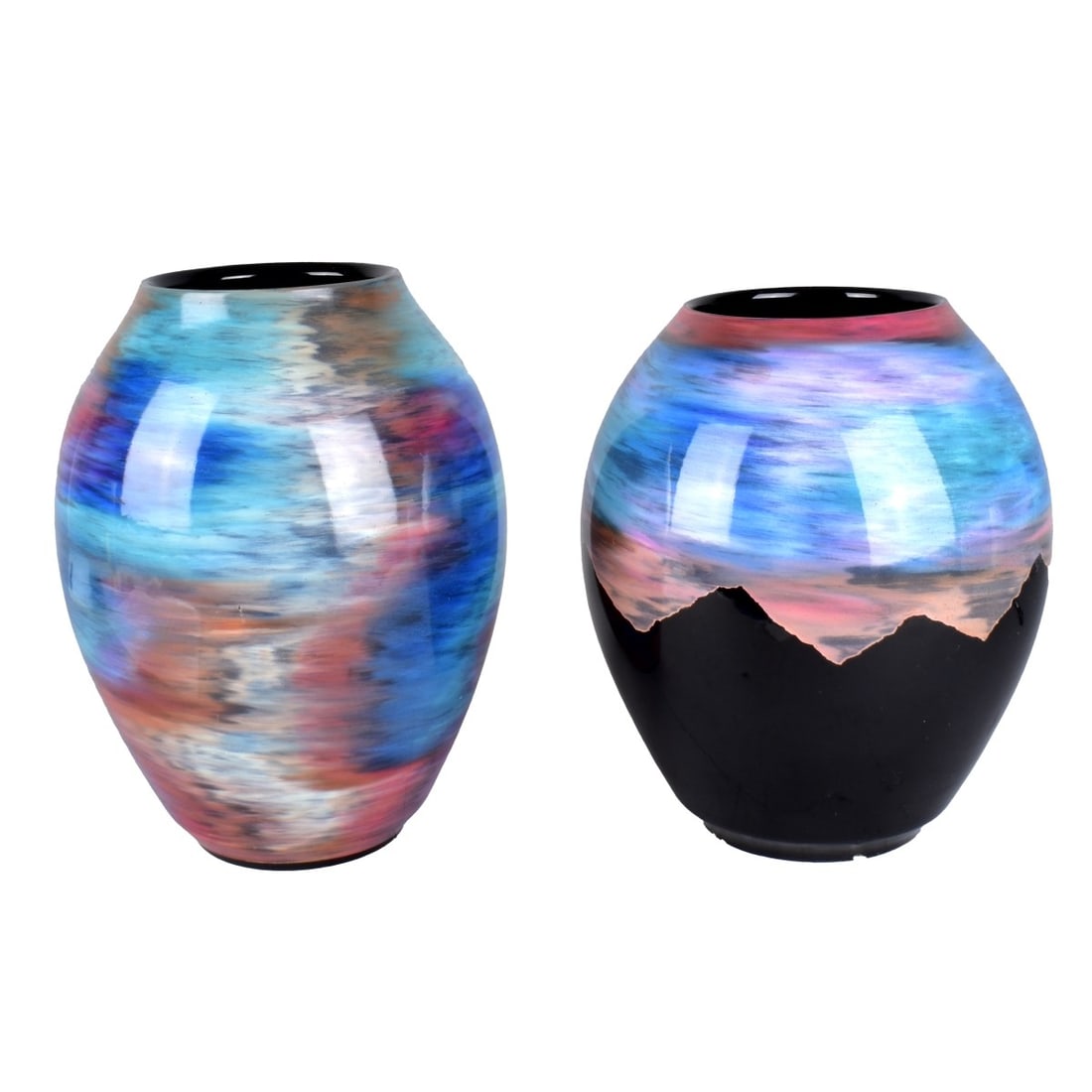 Two Ralph Rankin Colorful Ceramic Vases (1 of 4)