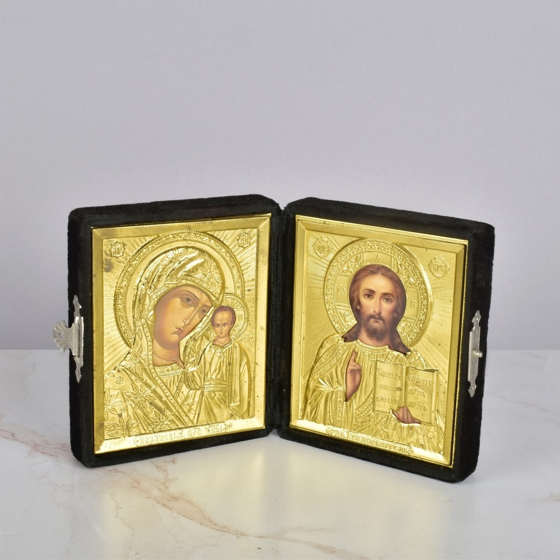 Vintage Russian Diptych Icons (1 of 9)