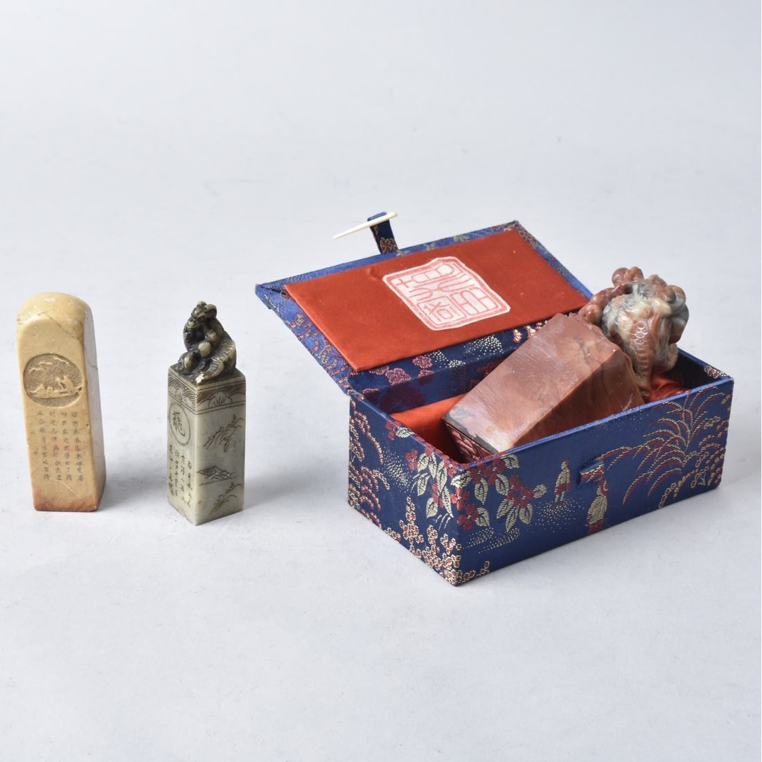 Three Chinese Chop Seal Stamps (1 of 9)