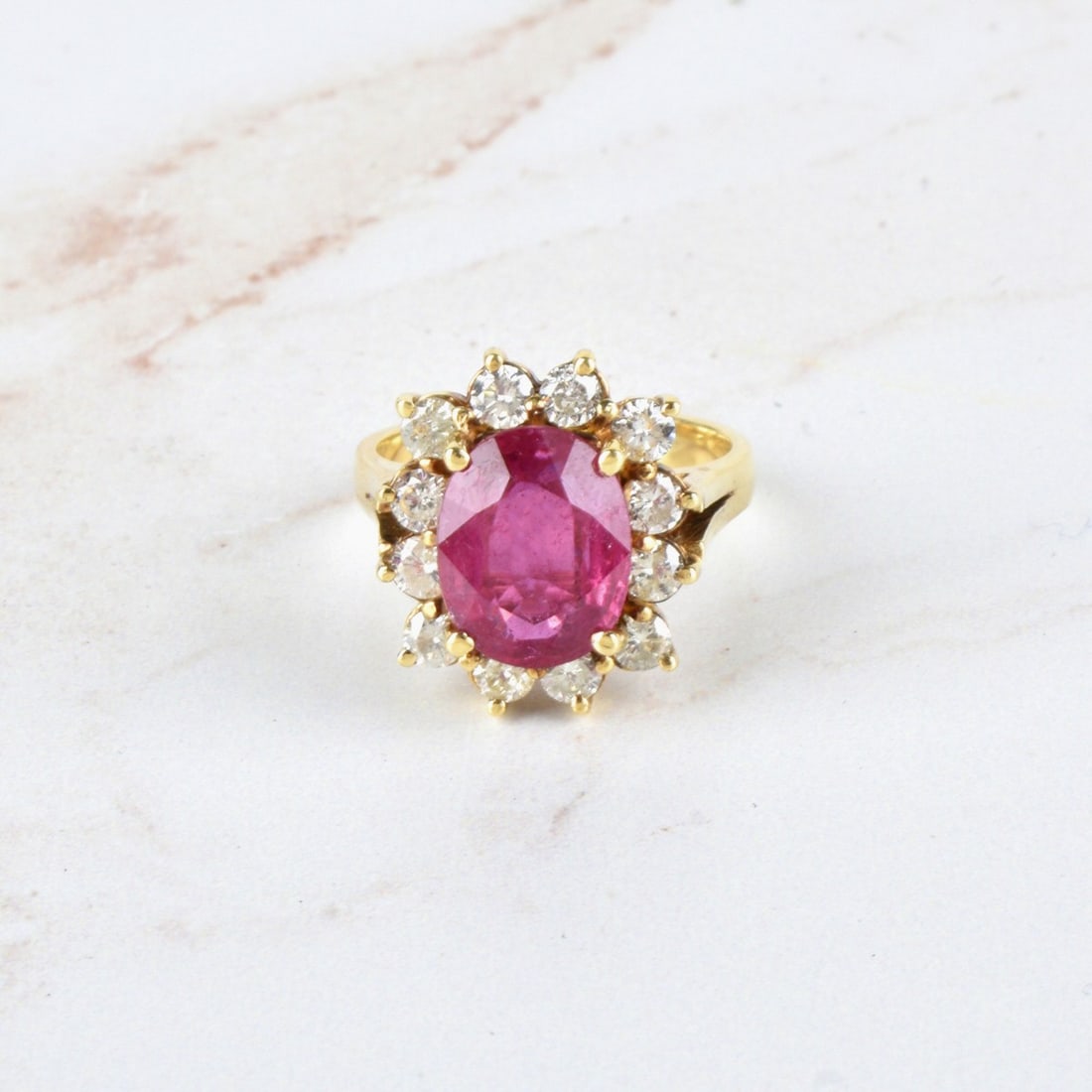 Ruby, Diamond and 14K Ring (1 of 5)