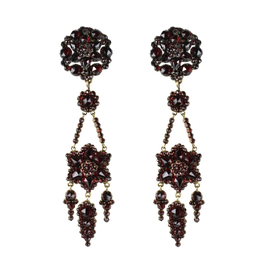 Garnet and Gold Filled Earrings (1 of 3)