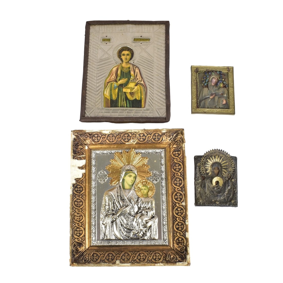 Four (4) Russian Religious Icons (1 of 6)