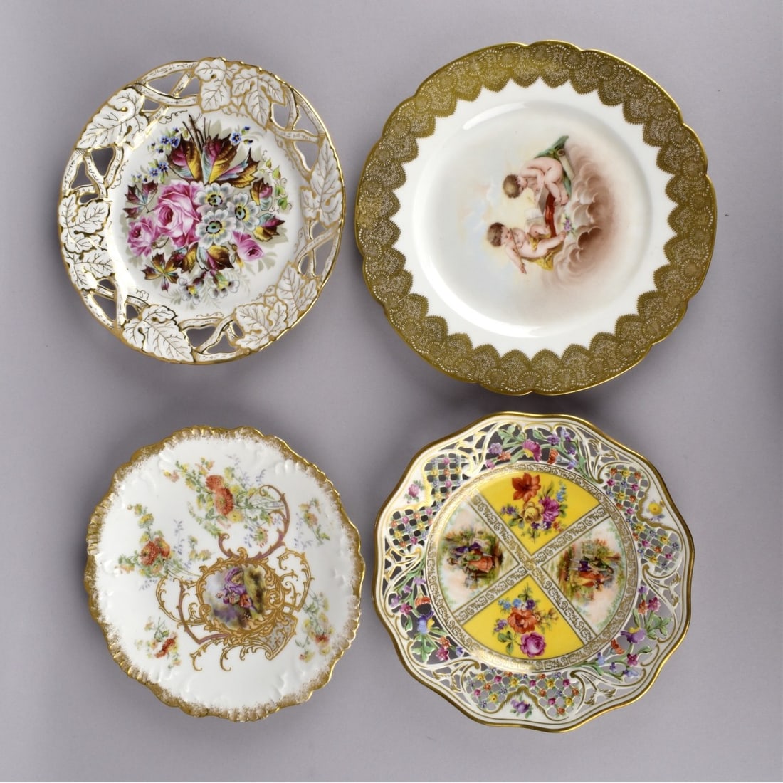 Vintage Continental Cabinet Plates (1 of 3)