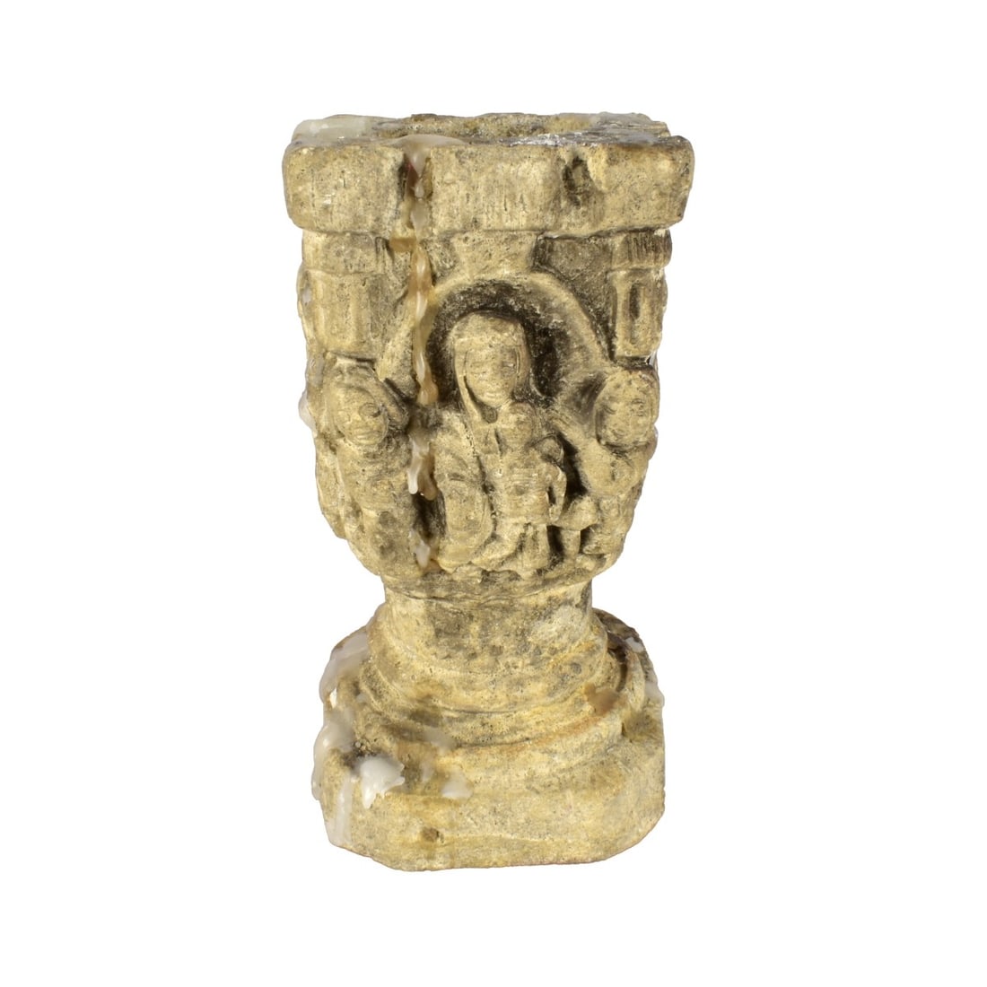 Carved Stone Candlestick (1 of 6)