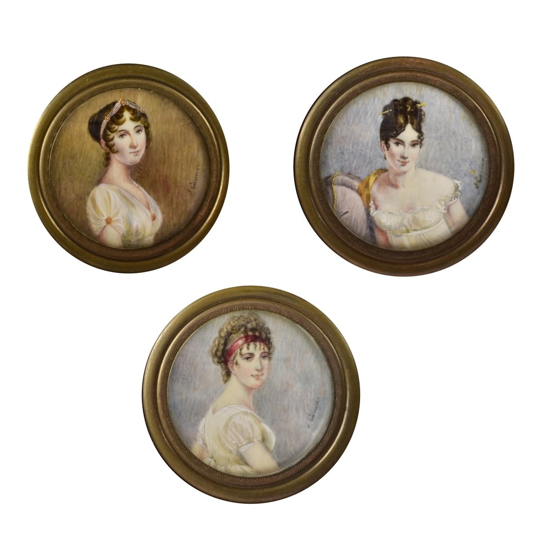 Grouping of Miniature Portraits Paintings (1 of 6)