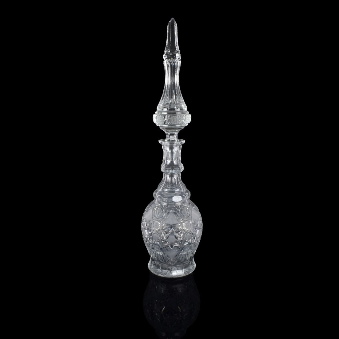 Large Cut Crystal Bohemian Decanter (1 of 8)