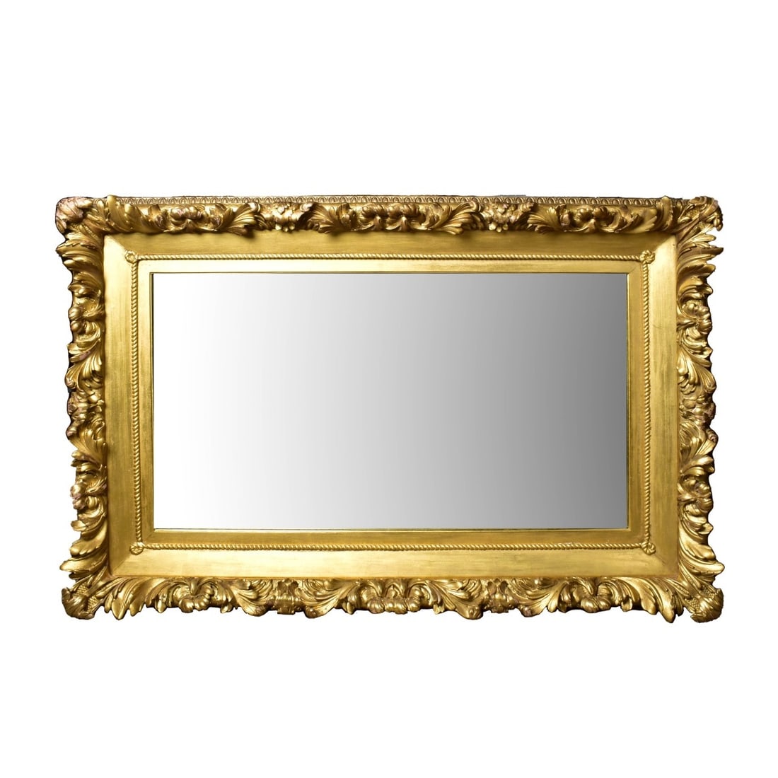 Antique Heavy Gilt Carved Wood Hall Mirror (1 of 4)