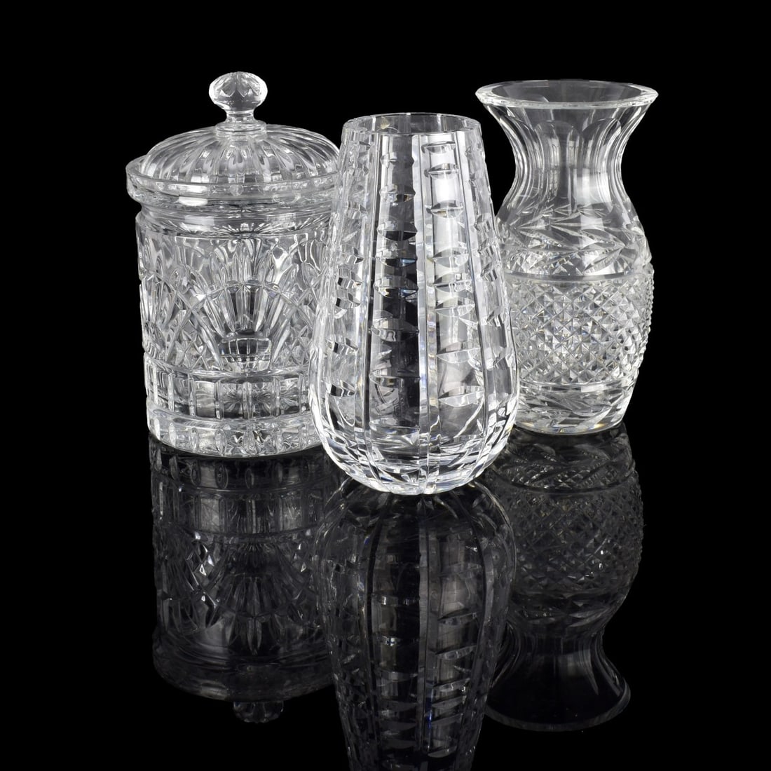 Three Vintage Glass Table Items (1 of 5)