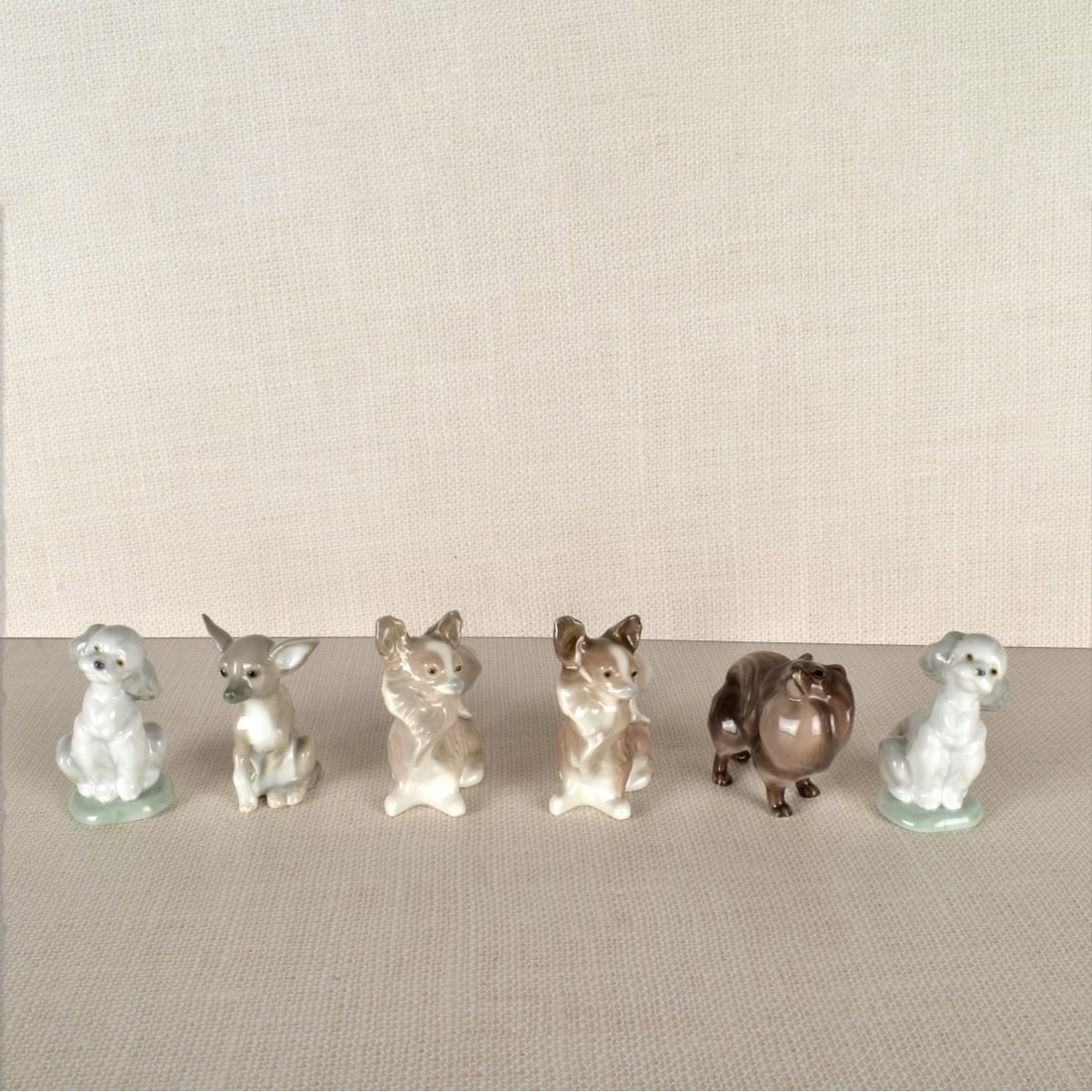 Six Porcelain Dog Figurines mostly Lladro (1 of 4)