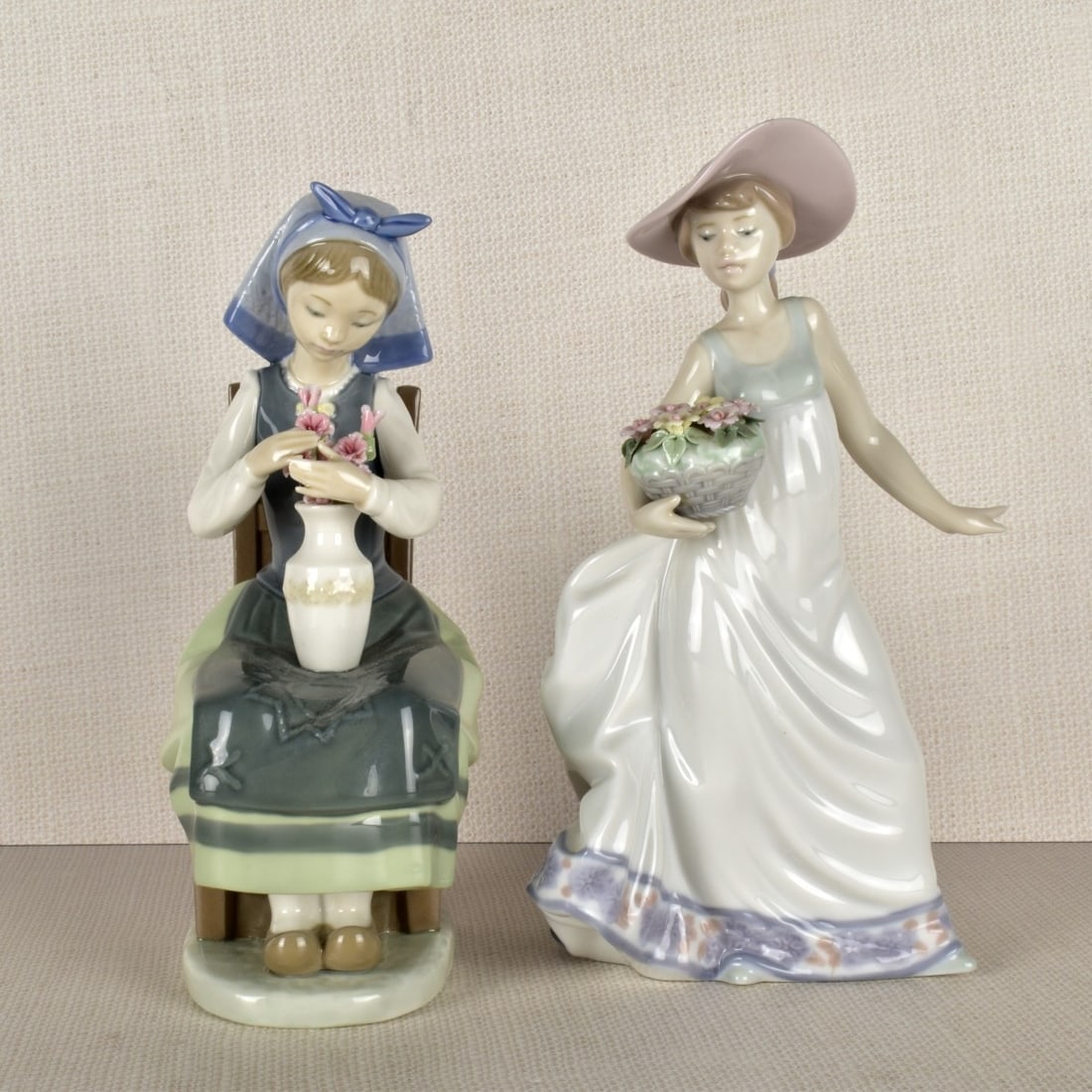 Two Lladro Porcelain Lady Figurines (1 of 5)