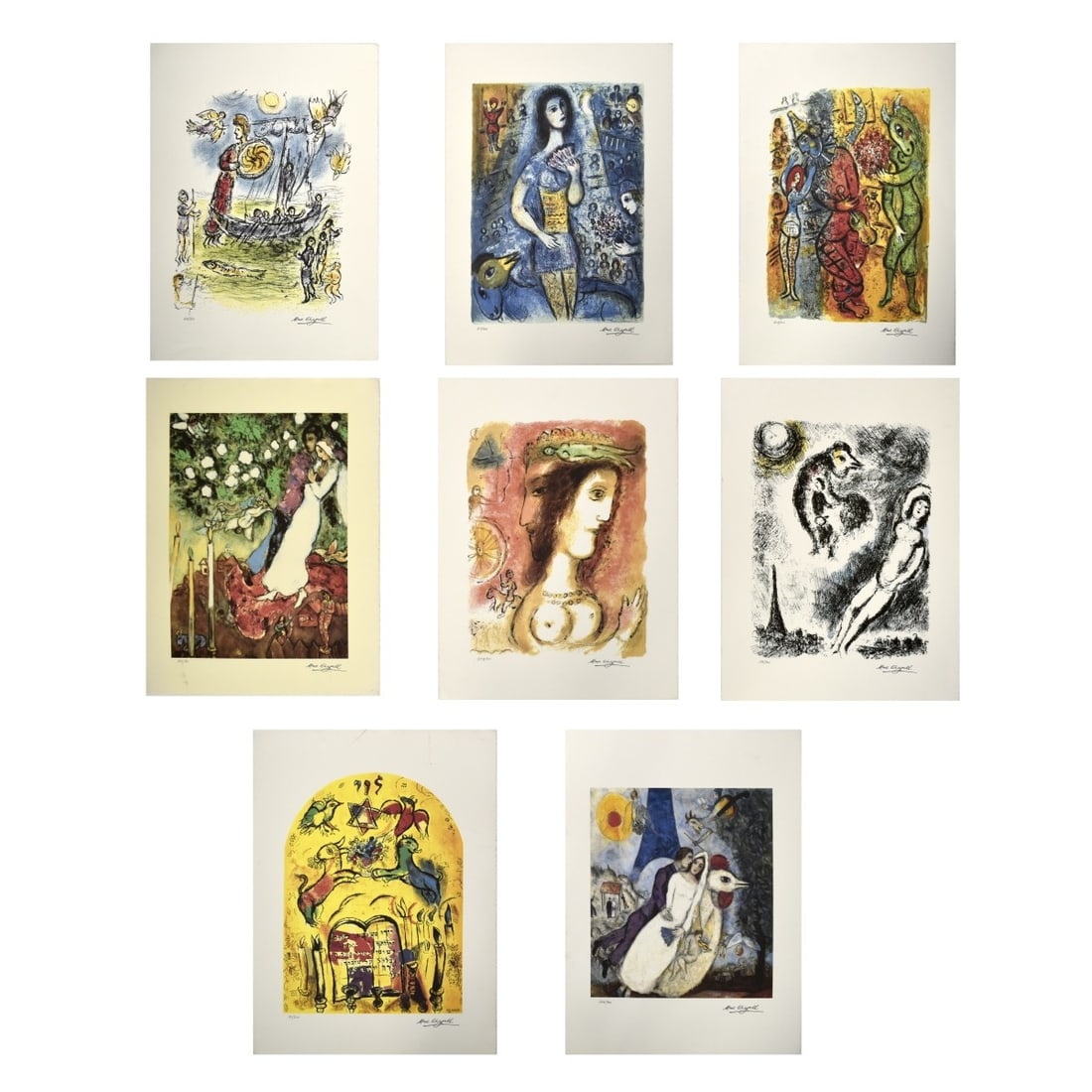 After: Marc Chagall (1887-1985) Eight Lithographs (1 of 4)