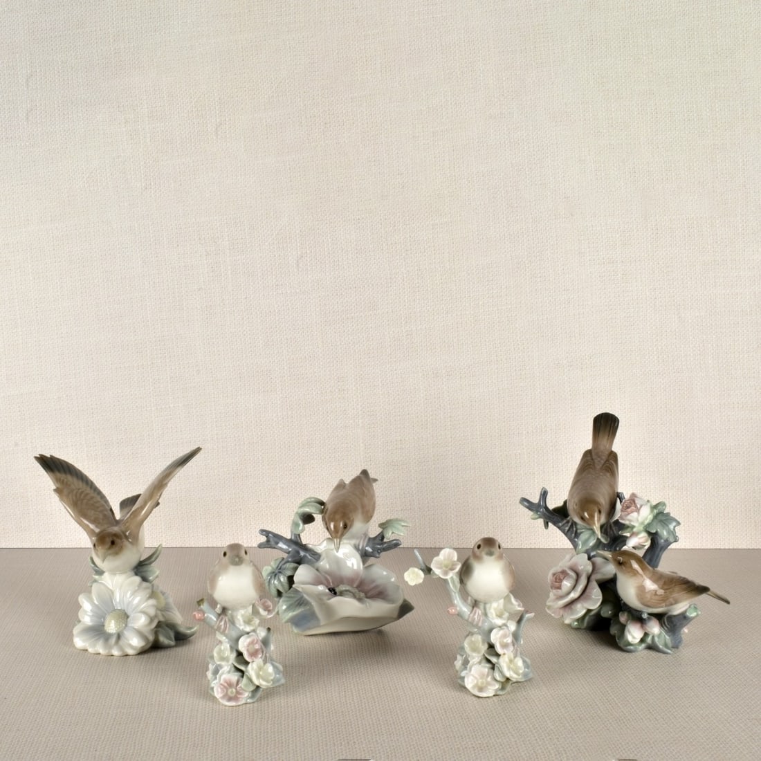 Five Lladro Porcelain Bird Figurines (1 of 5)