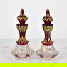 Pair of 19th C. Bohemian Perfume Bottles