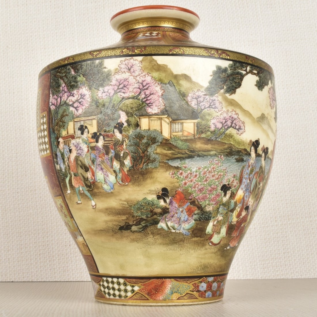 Japanese Satsuma Porcelain Vase (1 of 7)