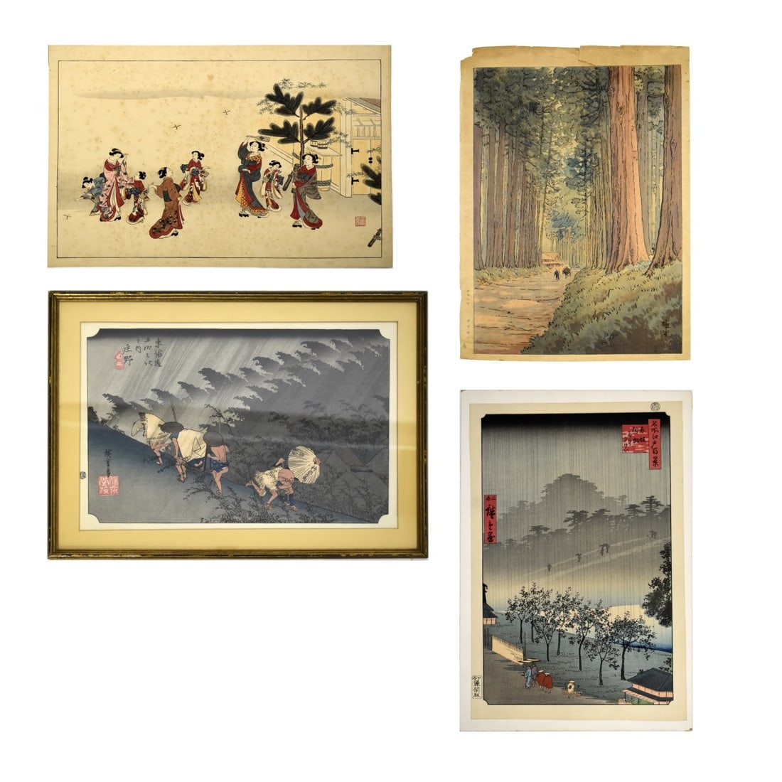 Antique Japanese Wood Block Prints (1 of 7)