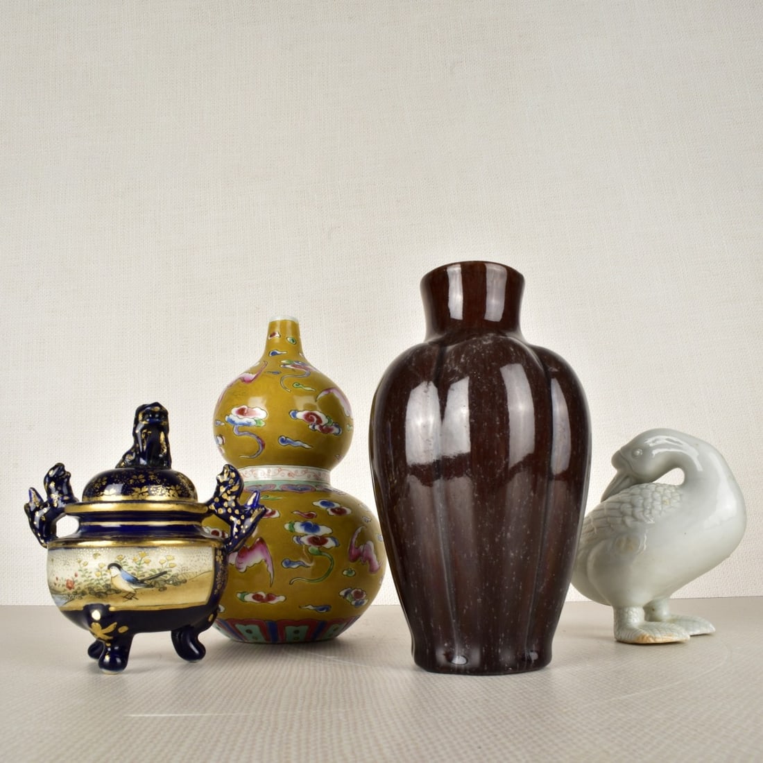 Four (4) Asian Porcelain Pieces (1 of 5)