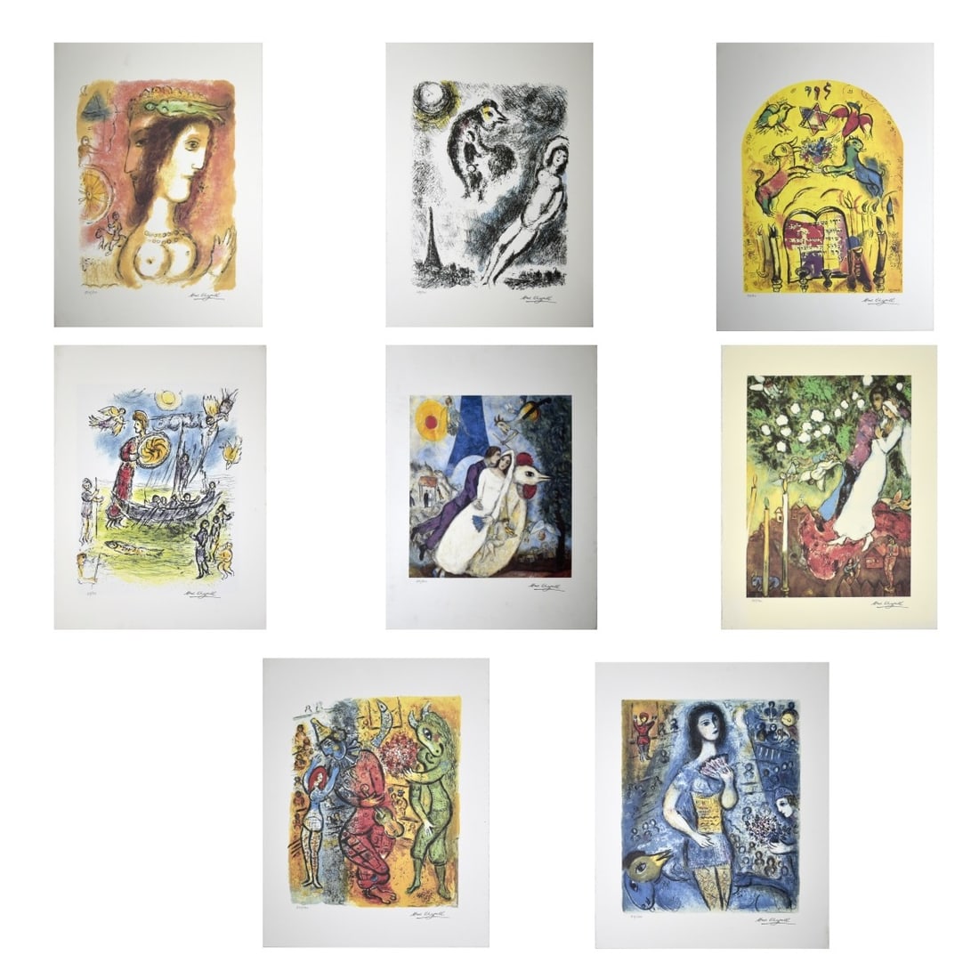 After: Marc Chagall (1887-1985) Eight Lithographs (1 of 4)