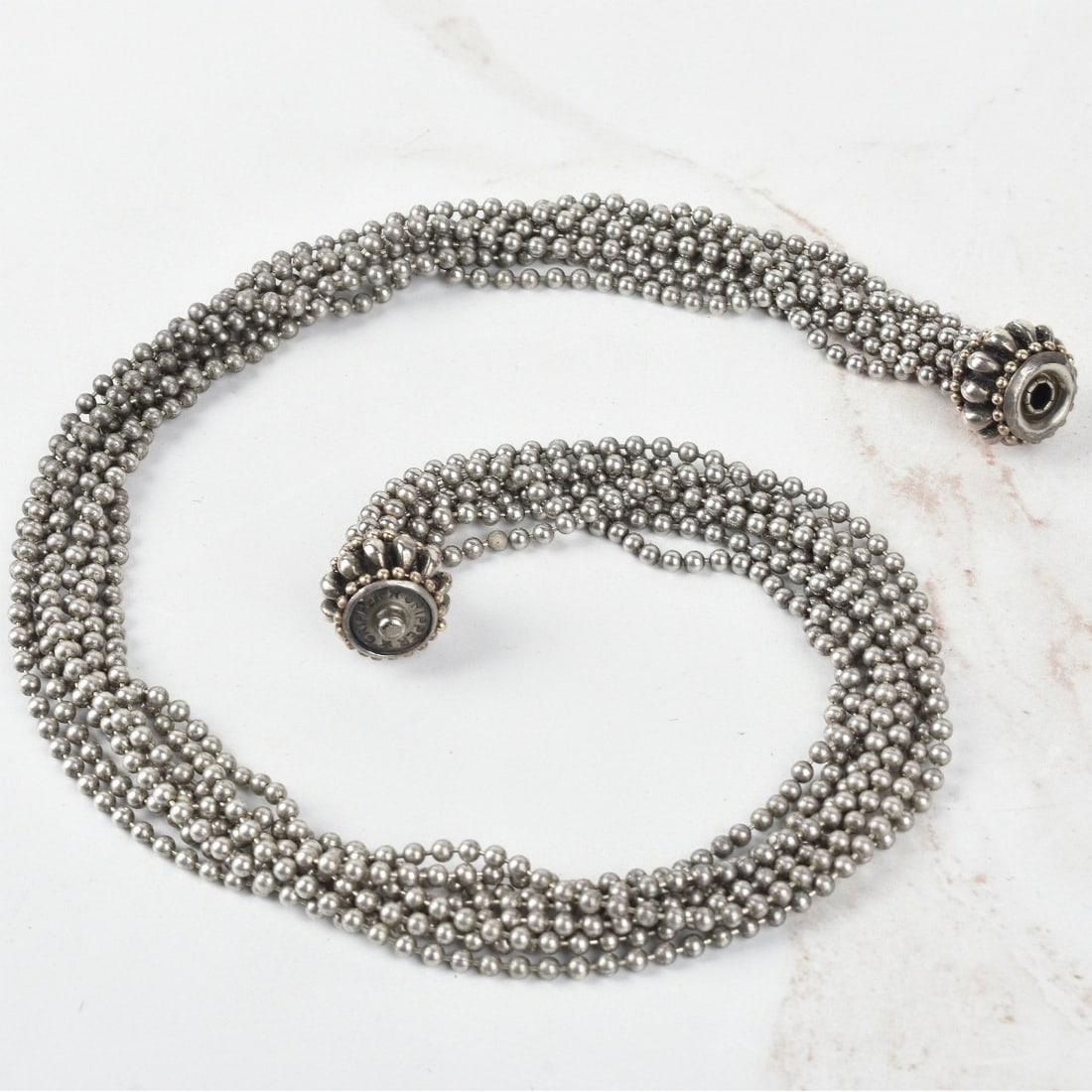 Silver and 14K Necklace (1 of 4)