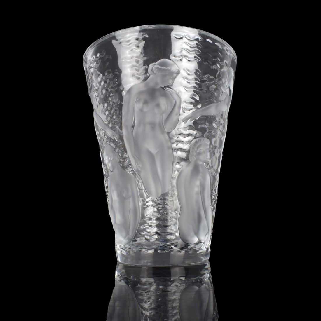 Lalique France "Odines" Crystal Flower Vase (1 of 6)