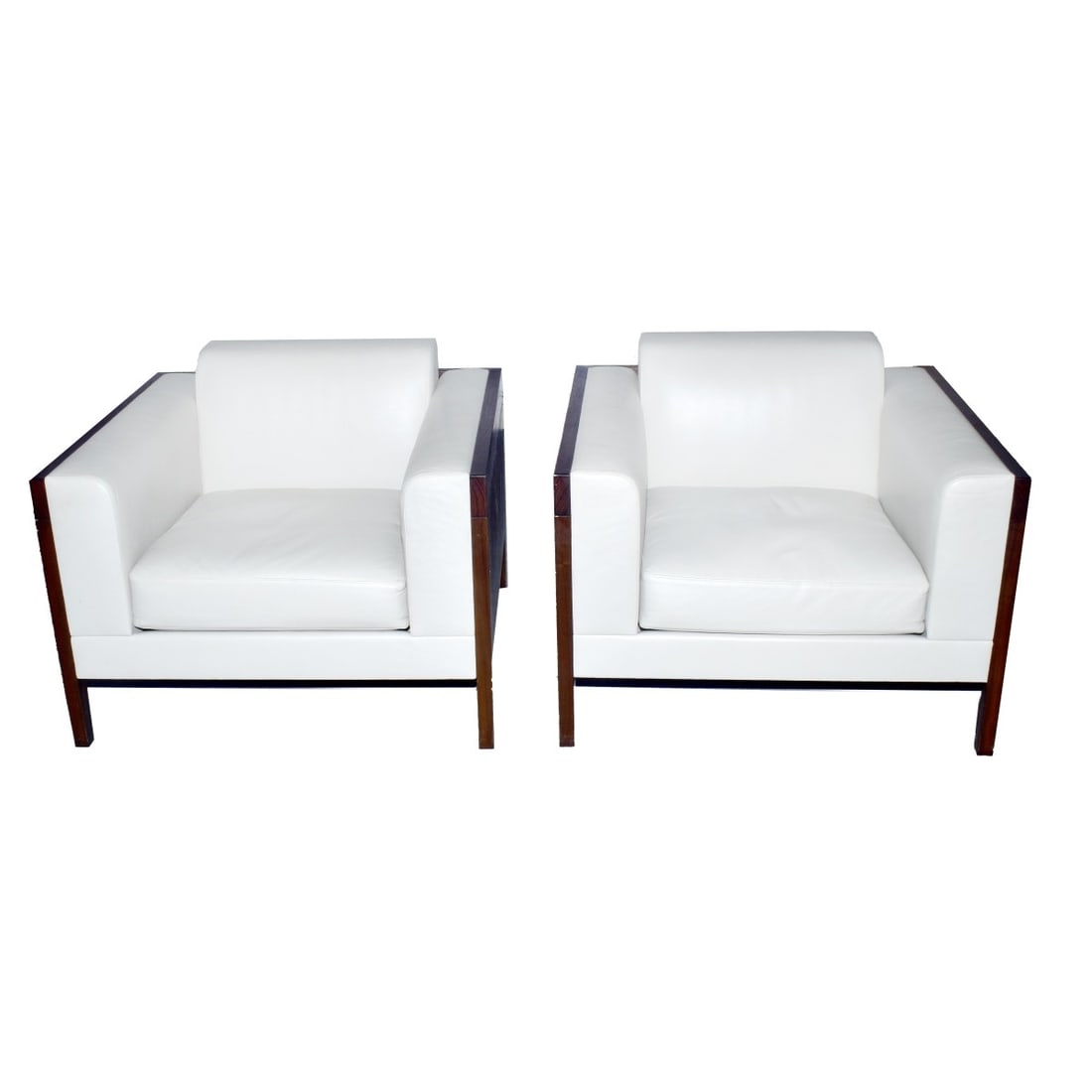 2 Leather Lounge Chairs Brusic Rose for Holly Hunt (1 of 4)