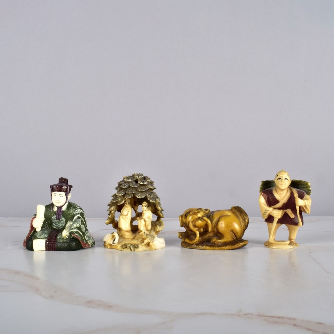 Antique Japanese Netsuke Figurines (1 of 4)