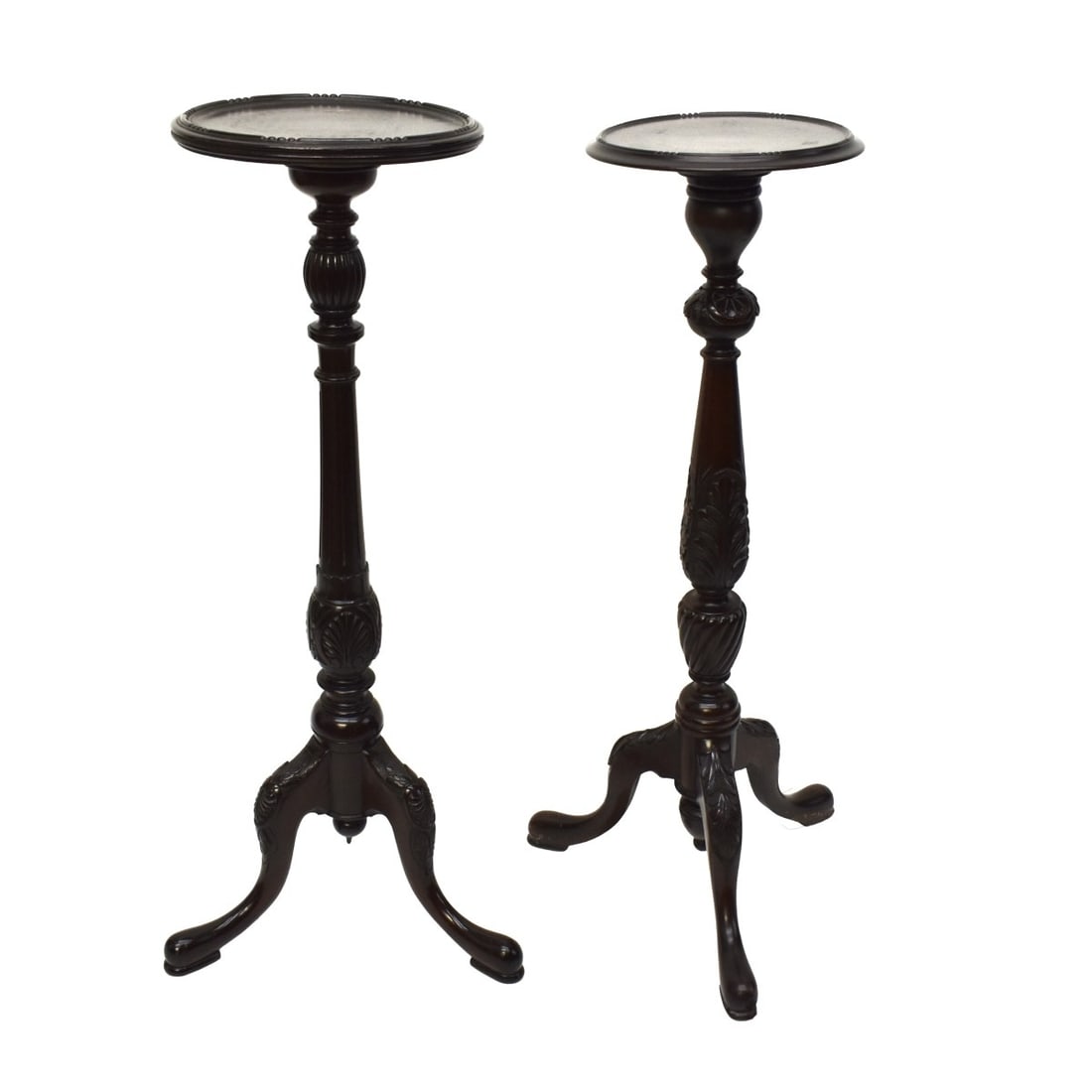 Mahogany Torcheres Queen Ann Style (1 of 5)